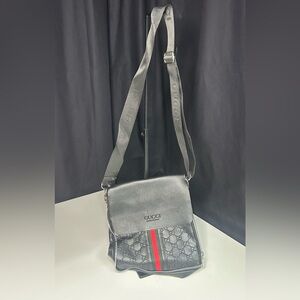 Gucci Metallic Gray Crossbody Bag